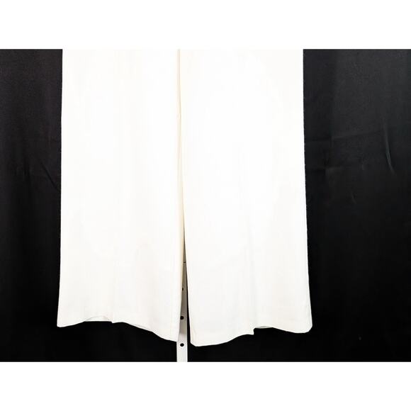 Vintage 70s Pants Bell Bottoms Cream Polyester Blend Wide Leg Misses Size 9/10 - Picture 3 of 5